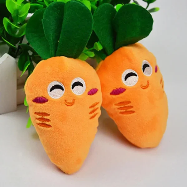 Squeaky Carrot Dog Toys!