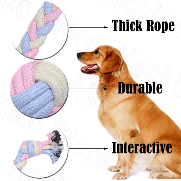 Rope toys for smaller dogs (great for chewing or a light version of tug of war)! - Image 4
